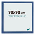 Photo Frame 70x70 cm Dark Blue MDF Bologna Front Size | Yourdecoration.com