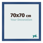 Photo Frame 70x70 cm Dark Blue MDF Bologna Front Size | Yourdecoration.com