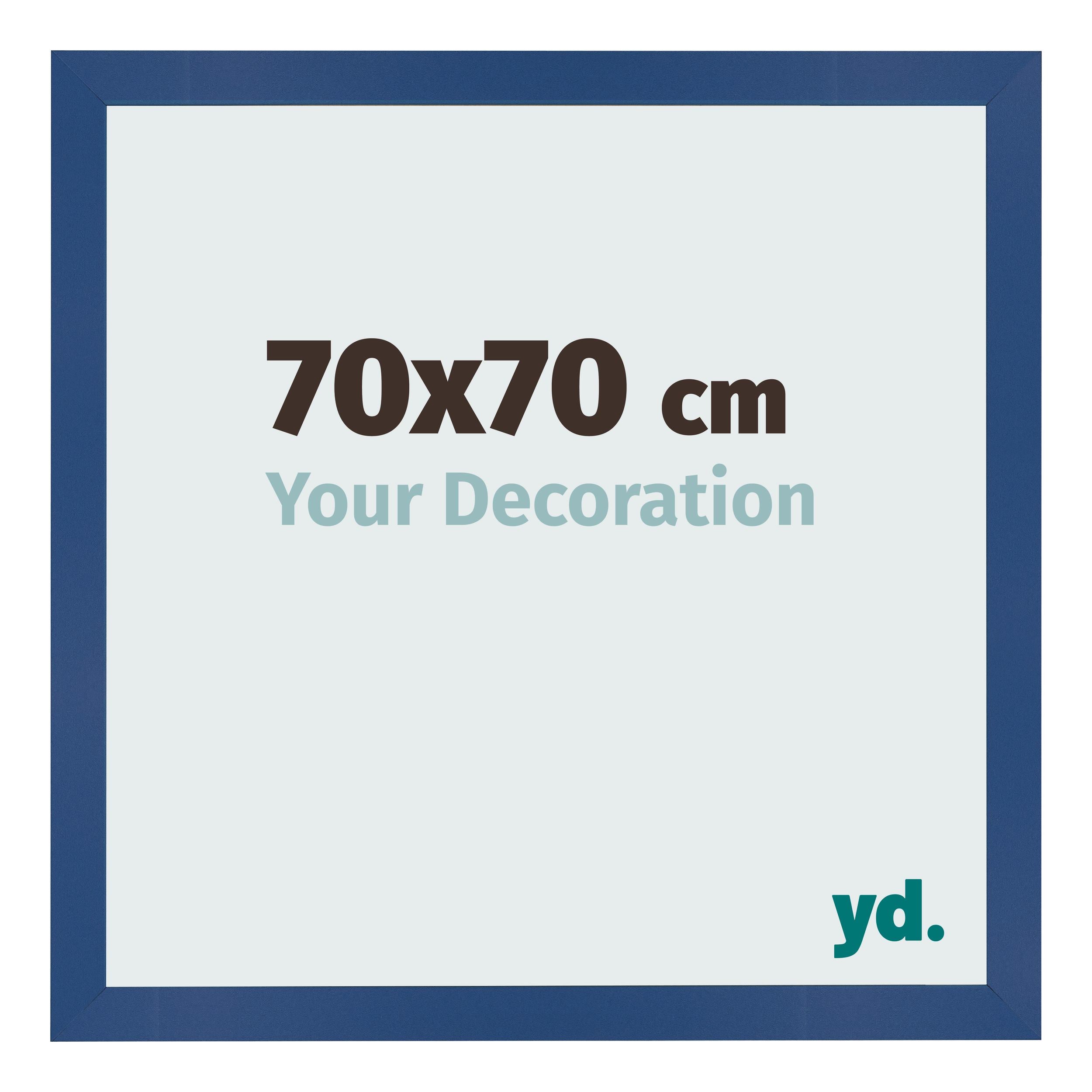 Photo Frame 70x70 cm Dark Blue MDF Bologna Front Size | Yourdecoration.com