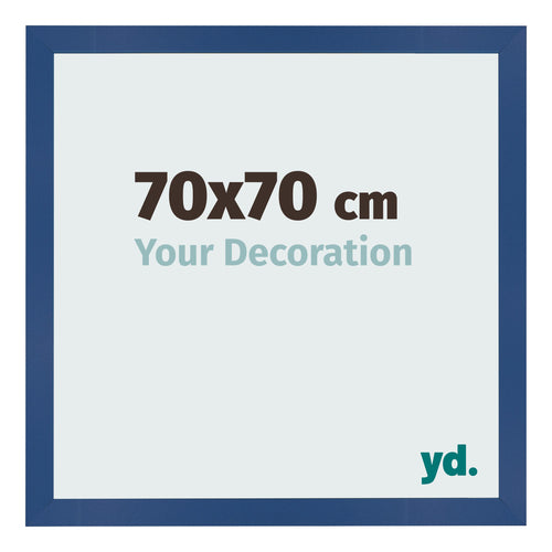 Photo Frame 70x70 cm Dark Blue MDF Bologna Front Size | Yourdecoration.com