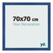 Photo Frame 70x70 cm Dark Blue MDF Bologna Front Size | Yourdecoration.com