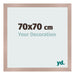 Photo Frame 70x70 cm Dusty Pink MDF Bologna Front Size | Yourdecoration.com
