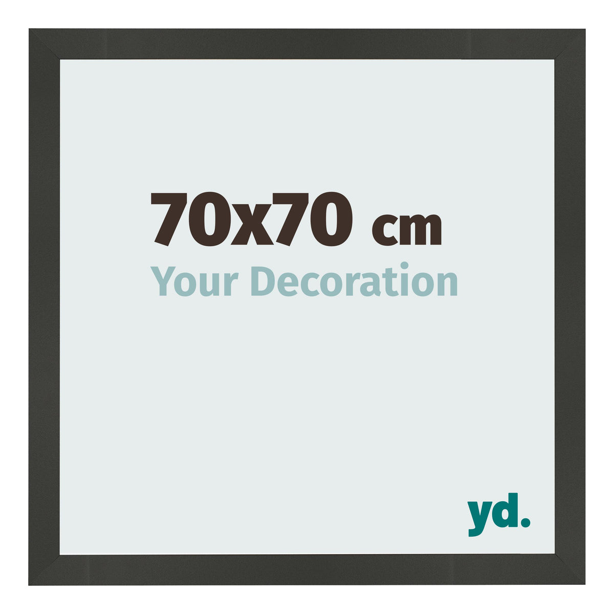 Photo Frame 70x70cm Anthracite MDF Bologna Front Size | Yourdecoration.com