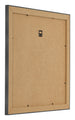 Photo Frame 70x70cm Black Silver Polished MDF Pisa Back Oblique | Yourdecoration.com