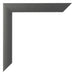 Photo Frame 70x70cm Black Silver Polished MDF Pisa Detail Corner | Yourdecoration.com