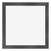 Photo Frame 70x70cm Black Silver Polished MDF Pisa Front | Yourdecoration.com