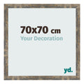 Photo Frame 70x70cm Blue Gold Melange MDF Bologna Front Size | Yourdecoration.com