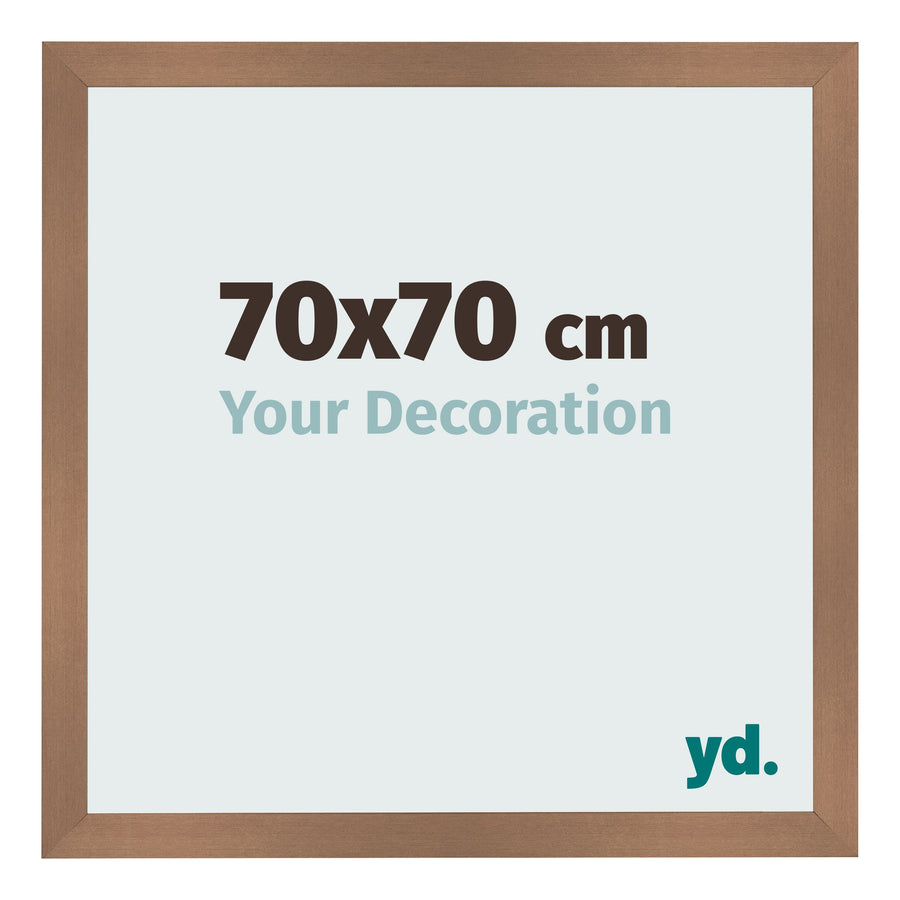 Photo Frame 70x70cm Copper Design MDF Bologna Front Size | Yourdecoration.com
