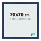 Photo Frame 70x70cm Dark Blue Swept MDF Bologna Front Size | Yourdecoration.com
