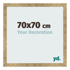 Photo Frame 70x70cm Gold Antique MDF Bologna Front Size | Yourdecoration.com