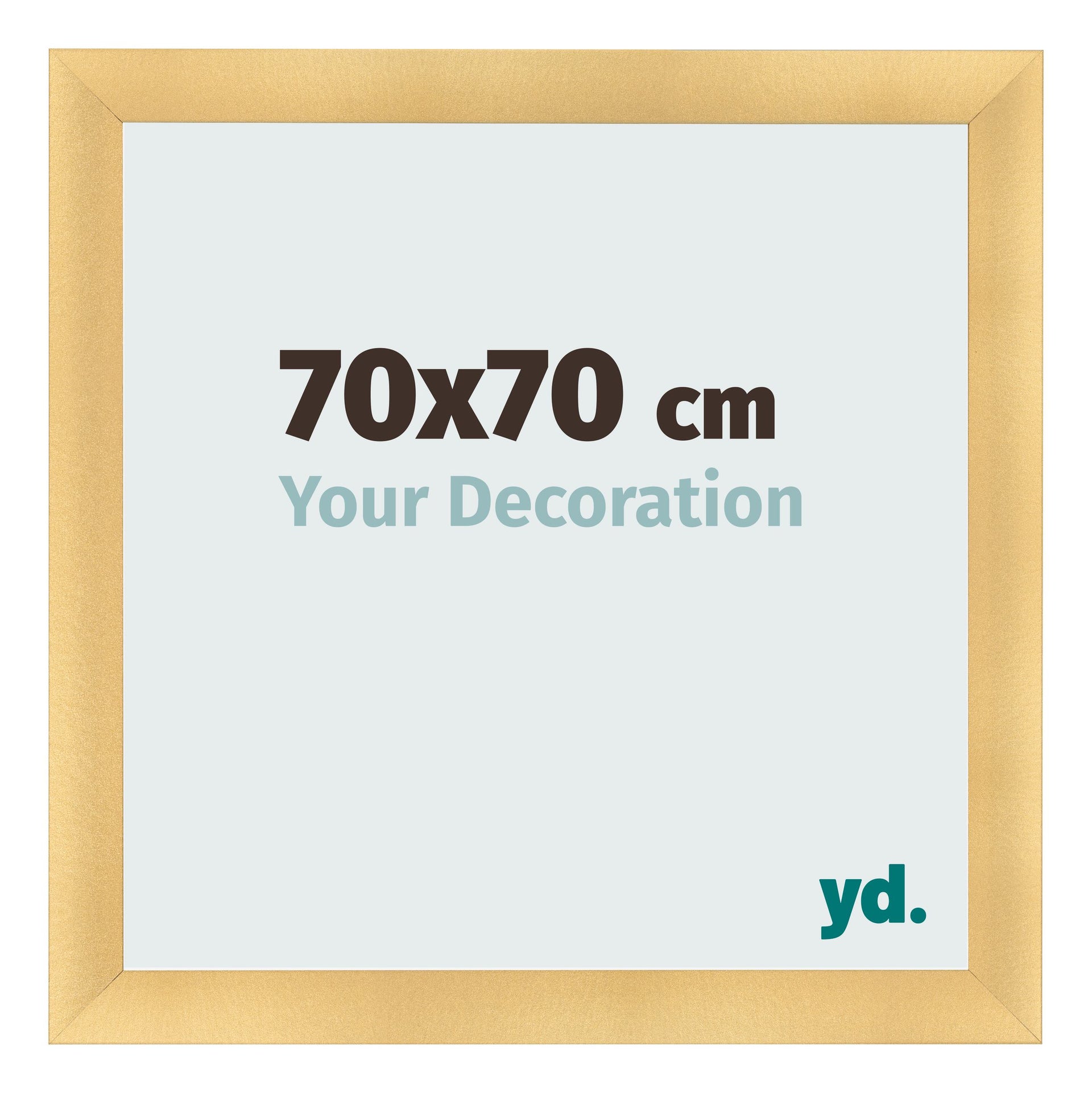 Photo Frame 70x70cm Gold Vintage MDF Pisa Front Size | Yourdecoration.com
