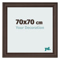 Photo Frame 70x70cm Oak Dark MDF Lazio Front Size | Yourdecoration.com