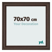 Photo Frame 70x70cm Oak Dark MDF Lazio Front Size | Yourdecoration.com