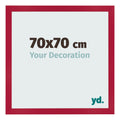Photo Frame 70x70cm Red MDF Bologna Front Size | Yourdecoration.com