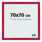 Photo Frame 70x70cm Red MDF Bologna Front Size | Yourdecoration.com