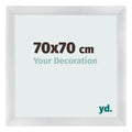 Photo Frame 70x70cm Silver Black Swept MDF Pisa Front Size | Yourdecoration.com