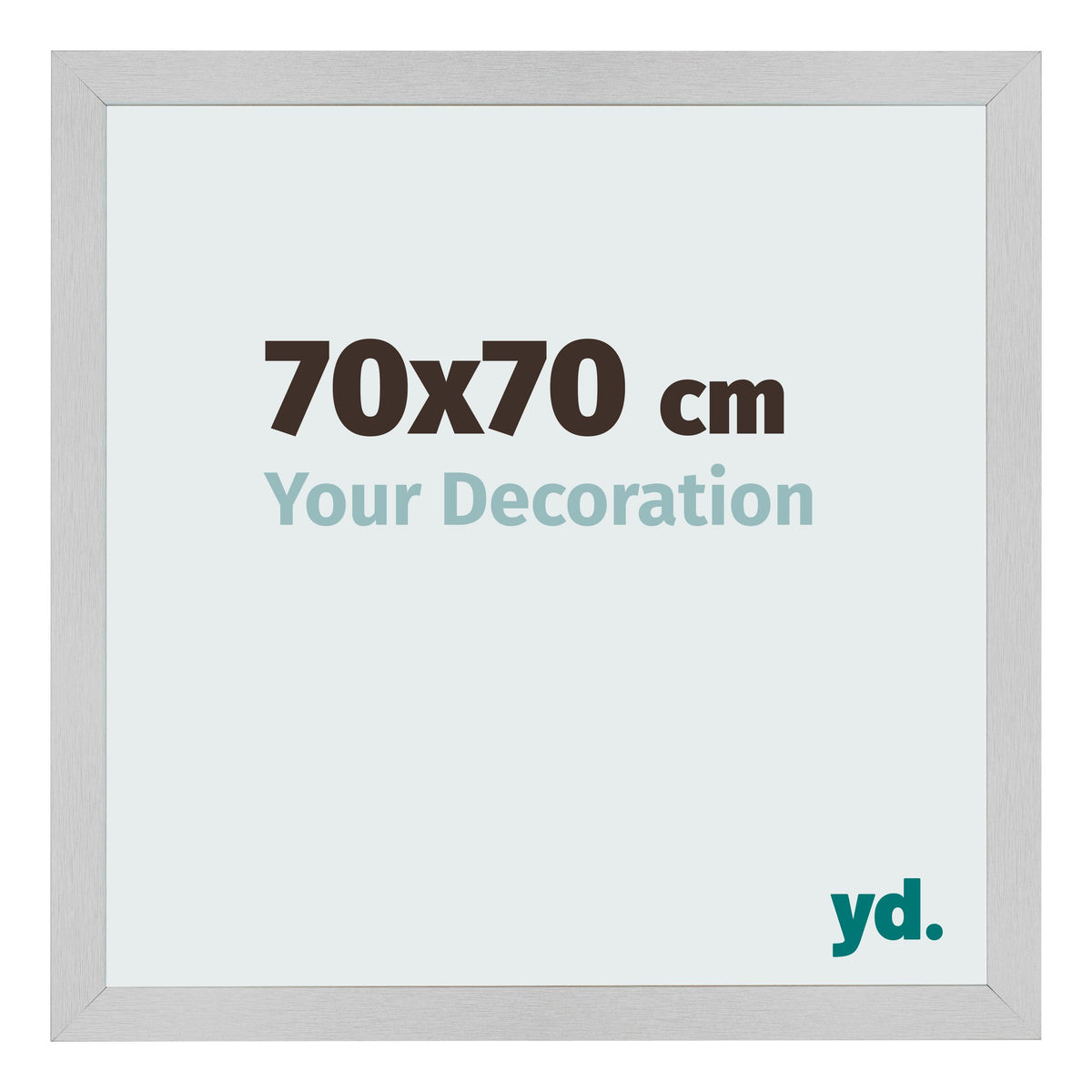 Photo Frame 70x70cm Stainless Steel MDF Bologna Front Size | Yourdecoration.com