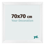 Photo Frame 70x70cm White Vintage MDF Pisa Front Size | Yourdecoration.com