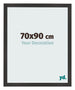 Photo Frame 70x90 cm Black Matte MDF Bologna Front Size | Yourdecoration.com