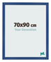 Photo Frame 70x90 cm Dark Blue MDF Bologna Front Size | Yourdecoration.com