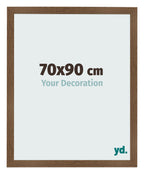 Photo Frame 70x90 cm Oak Rustic MDF Bologna Front Size | Yourdecoration.com