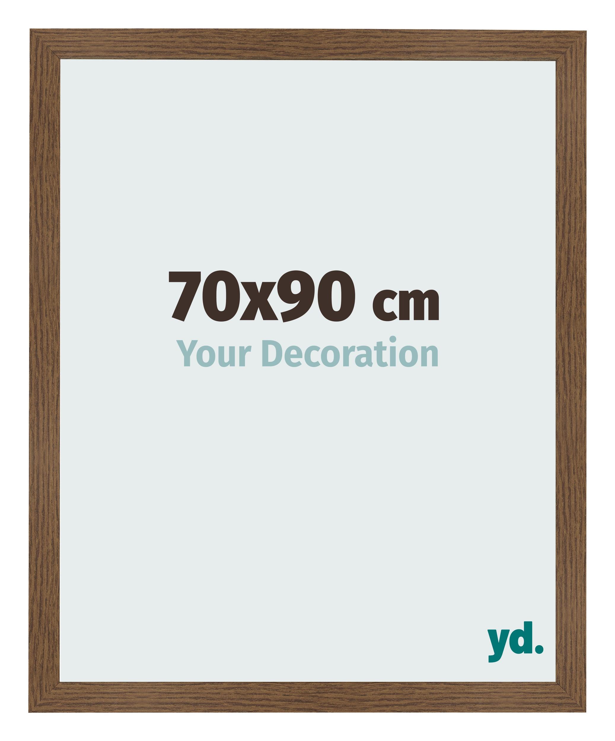 Photo Frame 70x90 cm Oak Rustic MDF Bologna Front Size | Yourdecoration.com