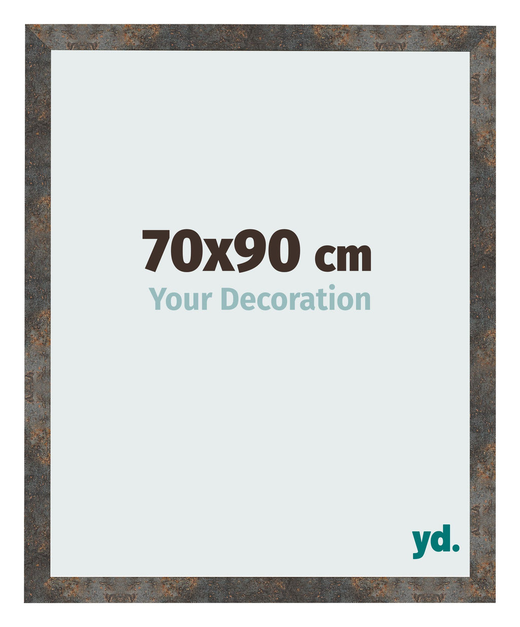 Photo Frame 70x90 cm Oxidized Metal MDF Bologna Front Size | Yourdecoration.com