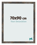 Photo Frame 70x90 cm Oxidized Metal MDF Bologna Front Size | Yourdecoration.com