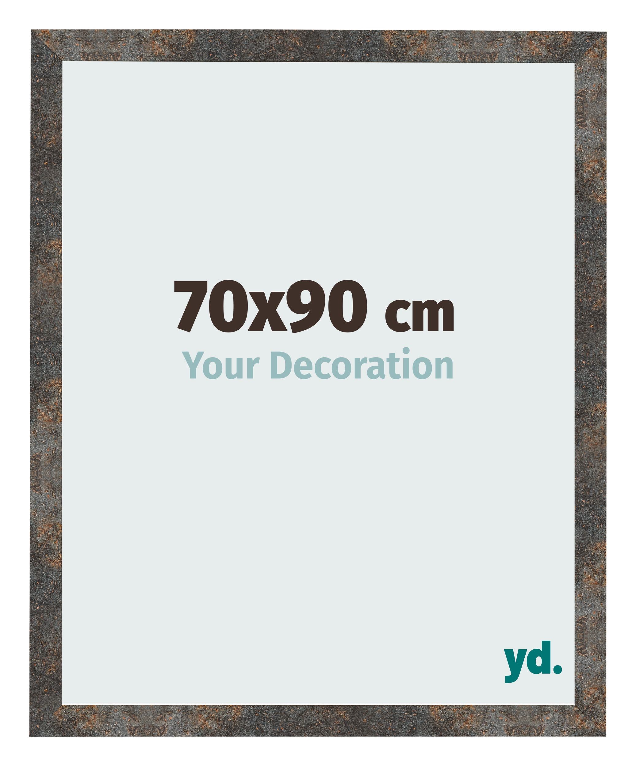 Photo Frame 70x90 cm Oxidized Metal MDF Bologna Front Size | Yourdecoration.com