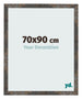 Photo Frame 70x90 cm Oxidized Metal MDF Bologna Front Size | Yourdecoration.com