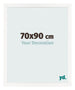 Photo Frame 70x90 cm White High Gloss MDF Bologna Front Size | Yourdecoration.com