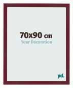 Photo Frame 70x90 cm Wine Red Swept MDF Bologna Front Size | Yourdecoration.com