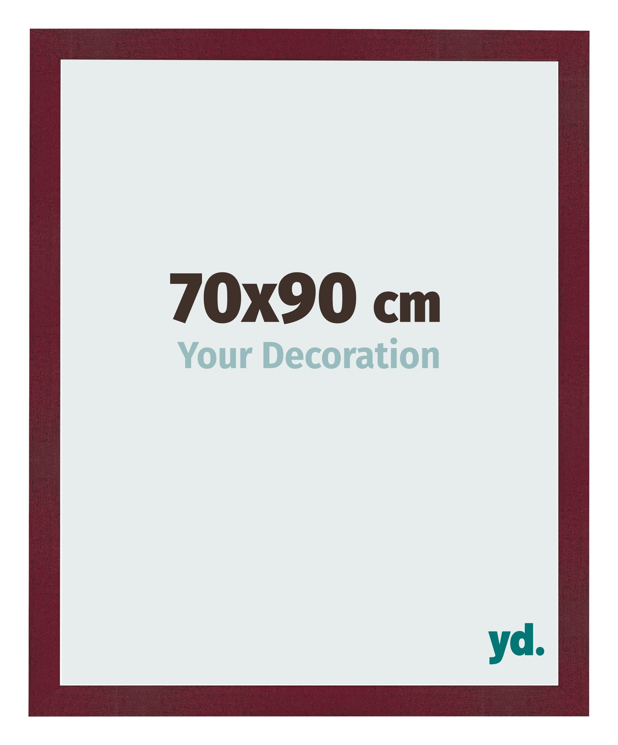 Photo Frame 70x90 cm Wine Red Swept MDF Bologna Front Size | Yourdecoration.com