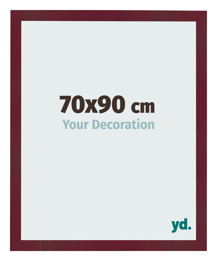 Photo Frame 70x90 cm Wine Red Swept MDF Bologna Front Size | Yourdecoration.com