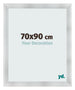 Photo Frame 70x90cm Aluminum Brushed MDF Pisa Front Size | Yourdecoration.com