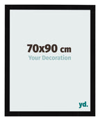 Photo Frame 70x90cm Black High Gloss MDF Bologna Front Size | Yourdecoration.com