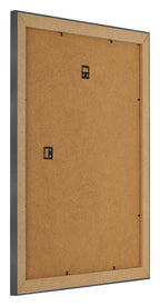 Photo Frame 70x90cm Black Silver Polished MDF Pisa Back Oblique | Yourdecoration.com