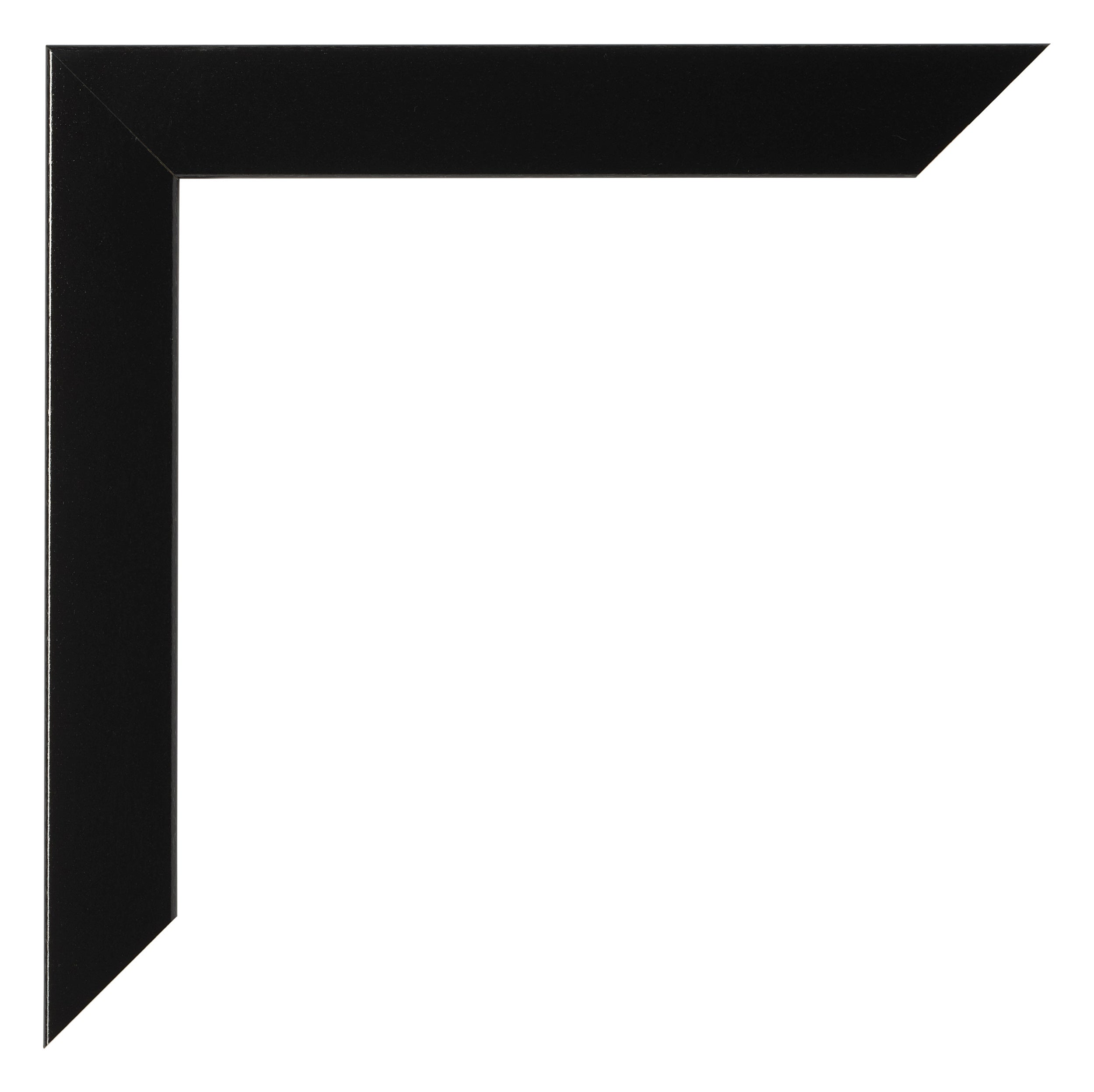 Photo Frame 70x90cm Black Silver Polished MDF Pisa Detail Corner | Yourdecoration.com