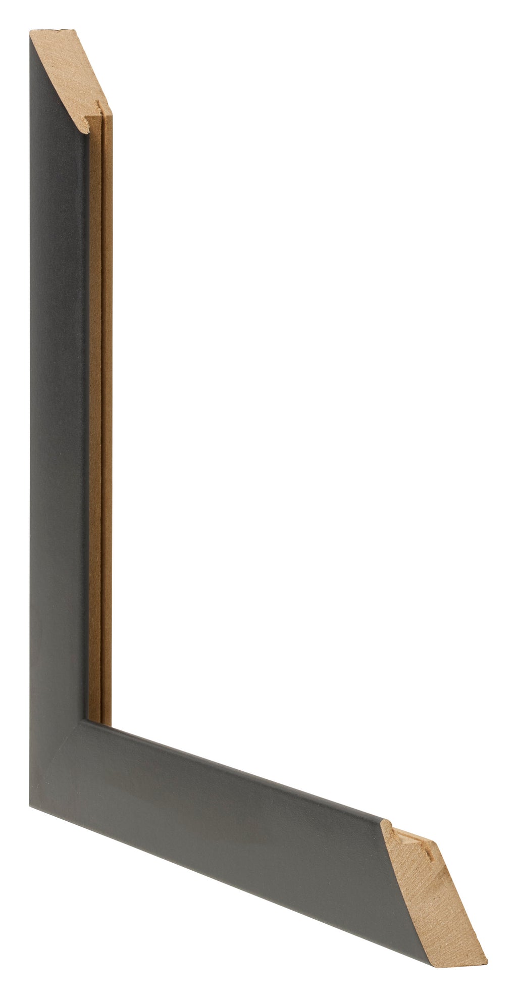 Photo Frame 70x90cm Black Silver Polished MDF Pisa Detail Intersection | Yourdecoration.com
