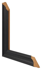 Photo Frame 70x90cm Black Woodgrain MDF Lazio Detail Intersection | Yourdecoration.com