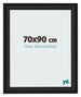 Photo Frame 70x90cm Black Woodgrain MDF Lazio Front Size | Yourdecoration.com