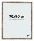 Photo Frame 70x90cm Blue Gold Melange MDF Bologna Front Size | Yourdecoration.com