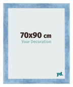 Photo Frame 70x90cm Clear Blue Swept MDF Pisa Front Size | Yourdecoration.com