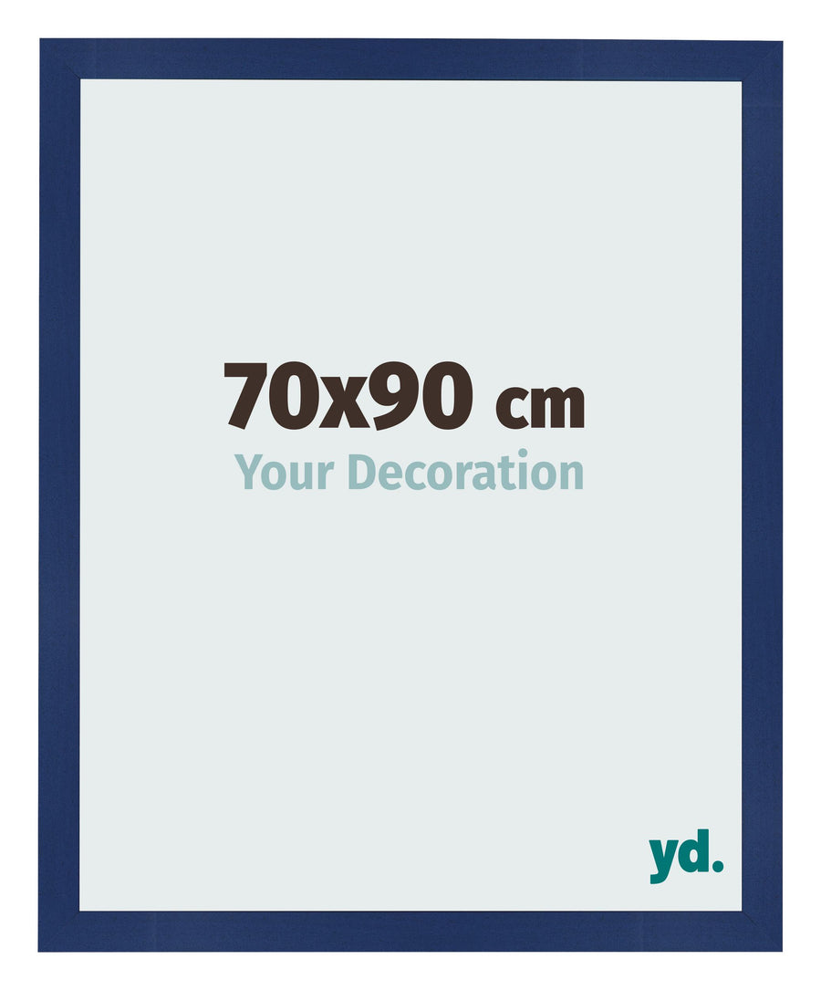 Photo Frame 70x90cm Dark Blue Swept MDF Bologna Front Size | Yourdecoration.com