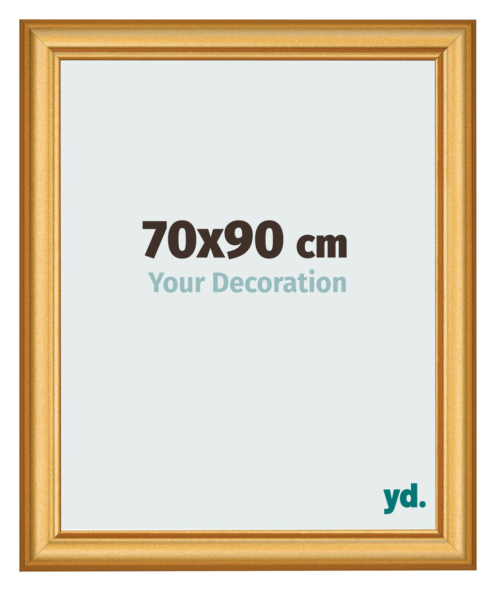 Photo Frame 70x90cm Gold Matte MDF Lazio Front Size | Yourdecoration.com