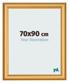 Photo Frame 70x90cm Gold Matte MDF Lazio Front Size | Yourdecoration.com