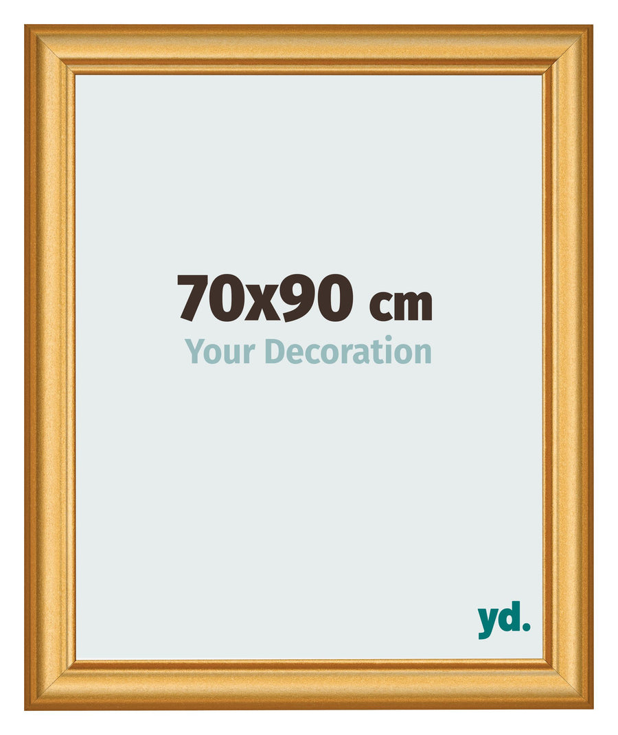Photo Frame 70x90cm Gold Matte MDF Lazio Front Size | Yourdecoration.com