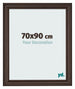 Photo Frame 70x90cm Oak Dark MDF Lazio Front Size | Yourdecoration.com