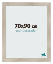 Photo Frame 70x90cm Oak Rustic MDF Pisa Front Size | Yourdecoration.com
