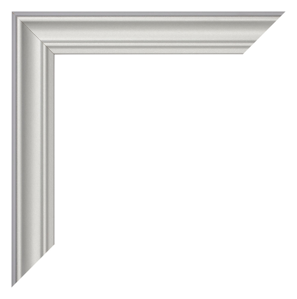 Photo Frame 70x90cm Silver Matte MDF Lazio Detail Corner | Yourdecoration.com